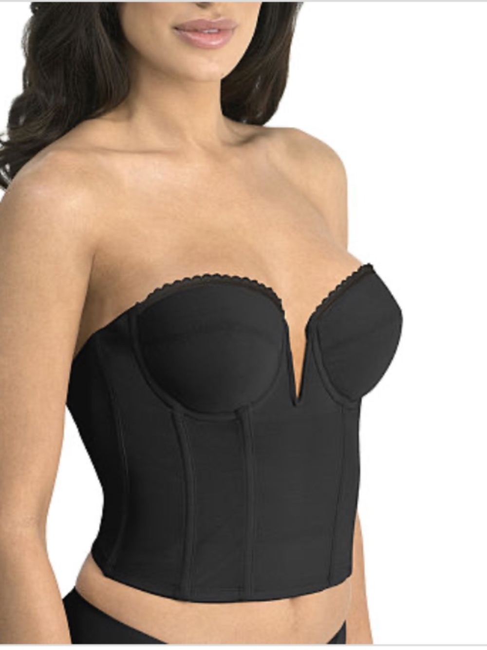 Dominique Valerie V Wire Backless Strapless Bra Black Bras 40-C
